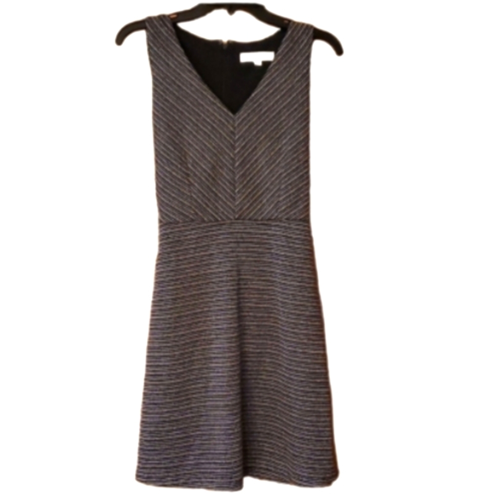 LOFT Womans Stretchy Knit Sleeveless Striped Midi Dress Size 4‎